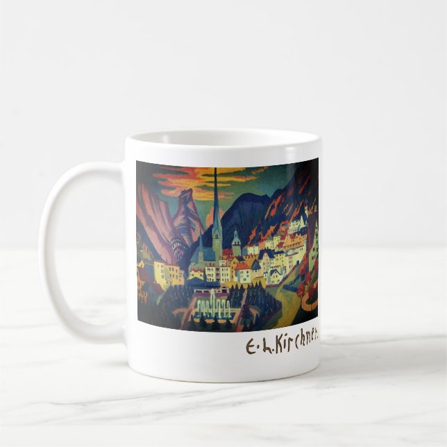 Mug Été à Davos par E.L. Kirchener (1925) (Gauche)