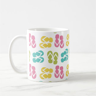 Mug Été amusant pastel flip flop sandpper sandpper mot