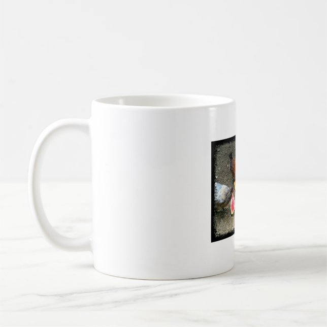 Mug Été avec des poulets (Gauche)