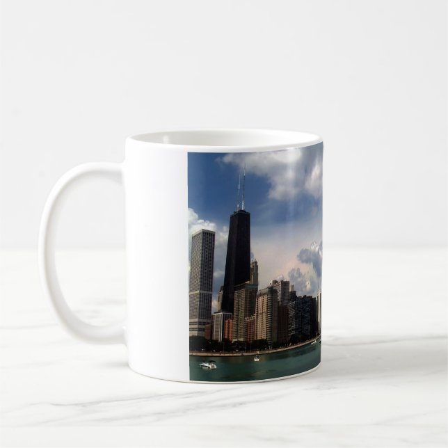 Mug Été du lac Michigan d'horizon de Chicago (Gauche)