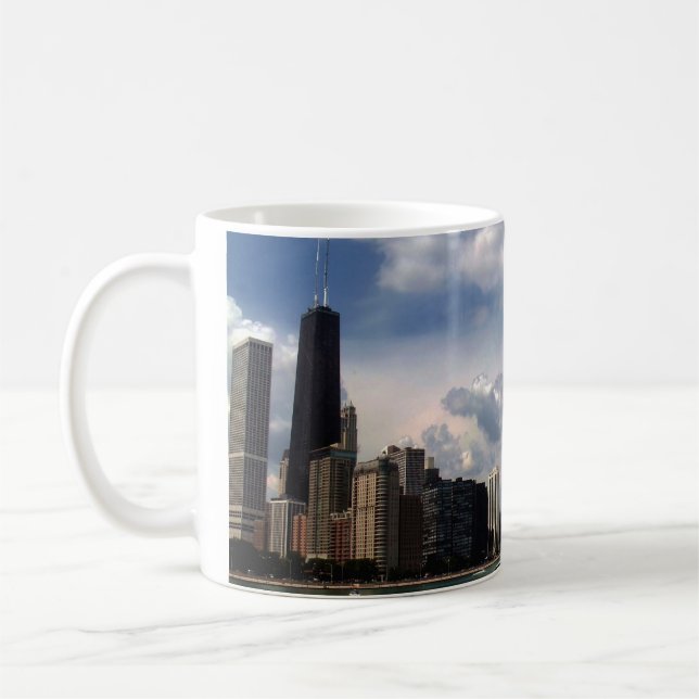 Mug Été du lac Michigan d'horizon de Chicago (Gauche)