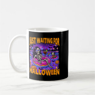 Mug Été effrayant squelette drôle en attente d'Hallowe
