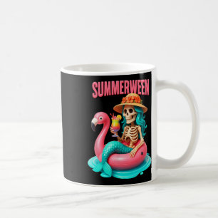 Mug Eté entre Sirène Squelette Flamant rose Halloween