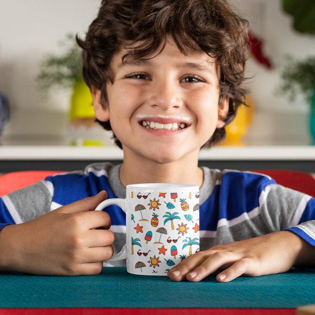 Mug Été Motif sans couture Arrière - plan (Créateur téléchargé)