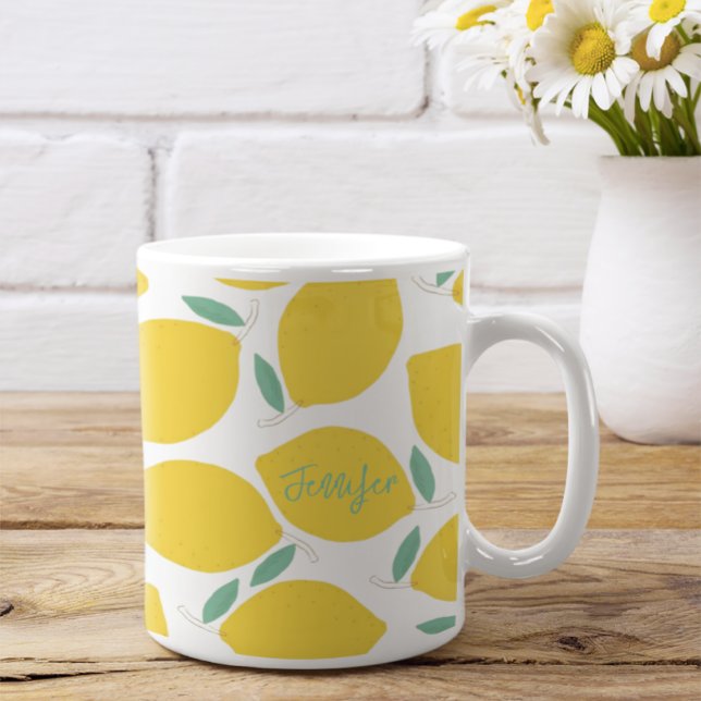 Mug Été Nouveauté Citron-Motif imprimé personnalisé (Créateur téléchargé)