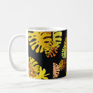 Mug Été tropical avec motif feuille exotique