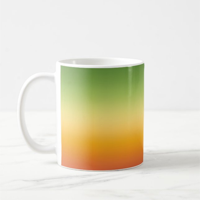 Mug Été Tropical Dégradé Orange Lemon Lime Ombre (Gauche)