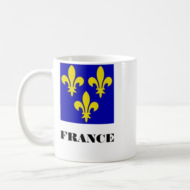 Mug Étendard Royal Français Médiéval Fidélité Héraldiq (Gauche)