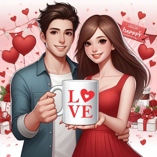 Mug Eternal Love Typography (Love is in the air)