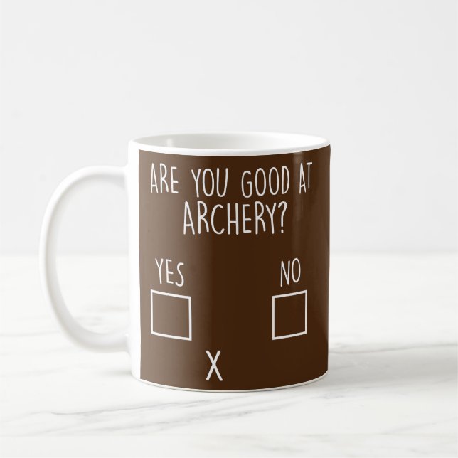 Mug Êtes-vous bon au tir à l'arc Archer (Gauche)