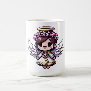 Mug Ethereal Angelic Chibi - ange, halo, fleurs
