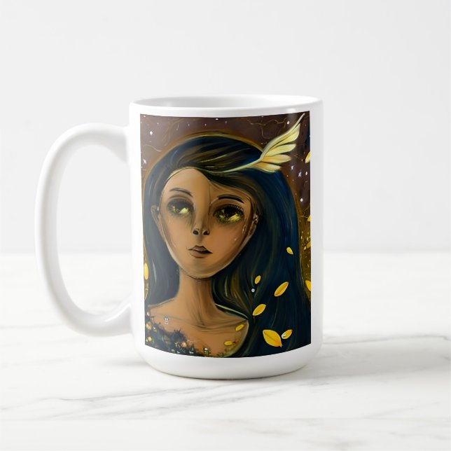 Mug Éthérée Enchantée fille angélique (Gauche)