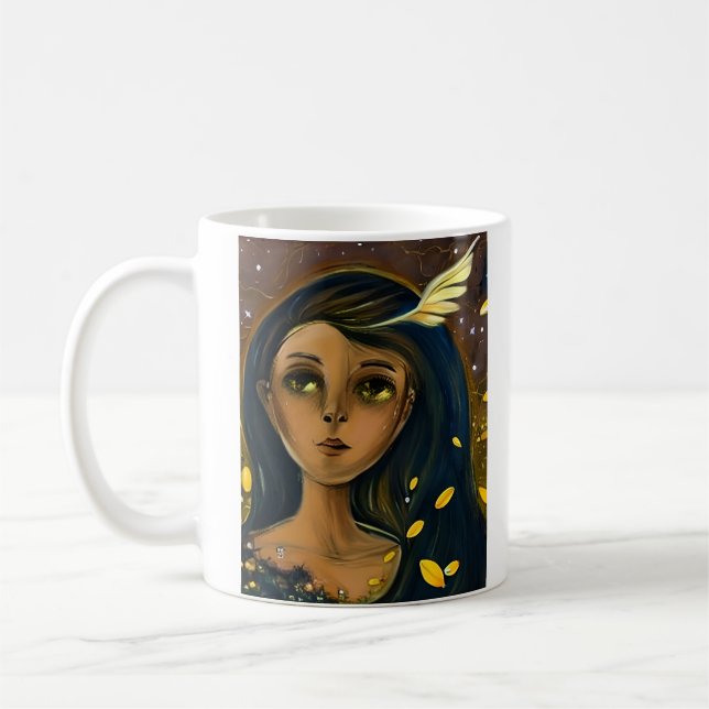 Mug Éthérée Enchantée fille angélique (Gauche)