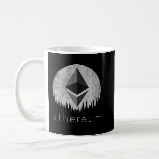 Mug Ethereum Coin Lune Logo Crypto Token Hodl ETH Cryp (Gauche)