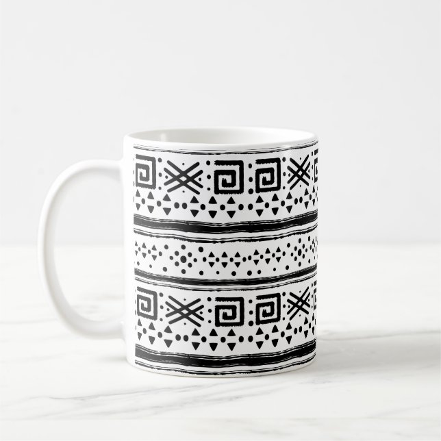 Mug Ethnic Boho Tribal Art Print (Gauche)