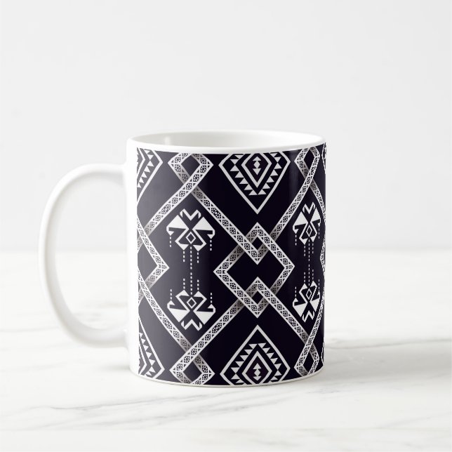 Mug ethnique orientale, arrière - plan traditionnel sa (Gauche)