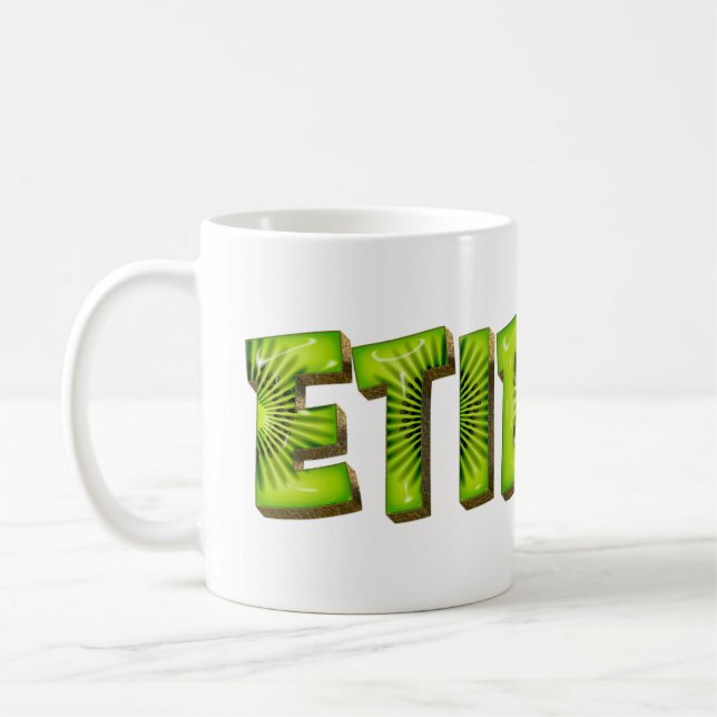 Mug Etienne Name Kiwi Style (Gauche)