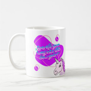 Mug étincelez votre chemin dans la nouvelle année, pon