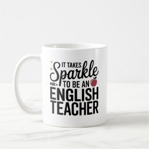 Mug Étincelle pour être un professeur d'anglais