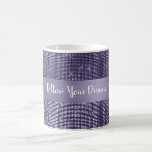 Mug Étincelle Violette Citation Personnalisée