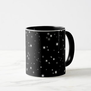 Mug Étincelles de lumière noir et blanc