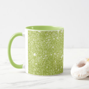 Mug Étincelles de parties scintillantes de vert de