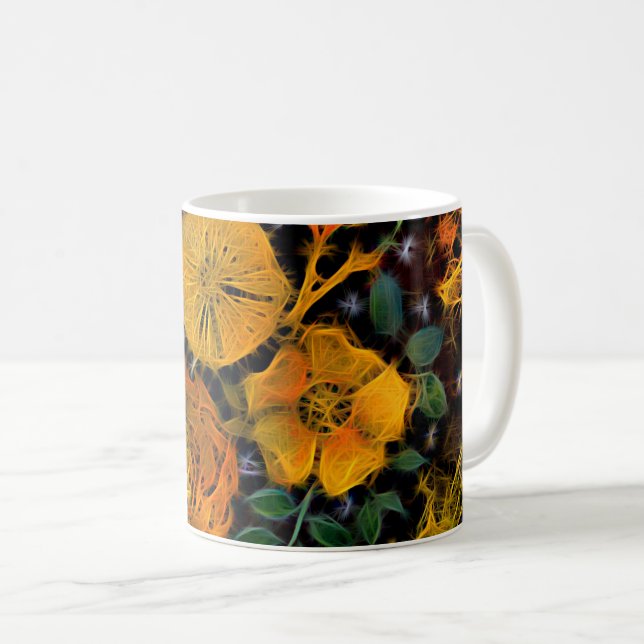 Mug Étincelles florales (Devant droit)