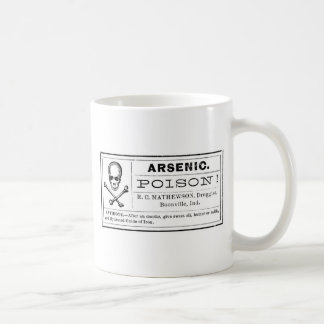 Mug Étiquette arsenical vintage de poison