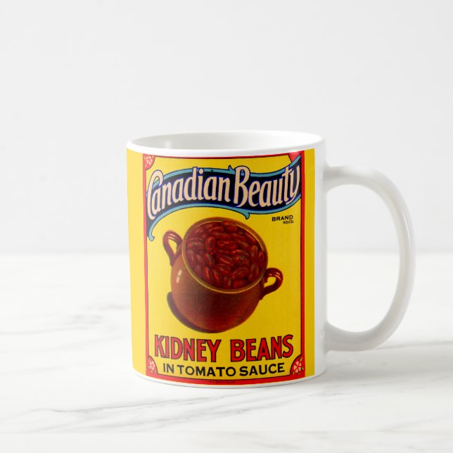 Mug étiquette canadien des haricots rouges de Beauté d (Droite)