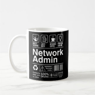 Mug Étiquette d'administration réseau