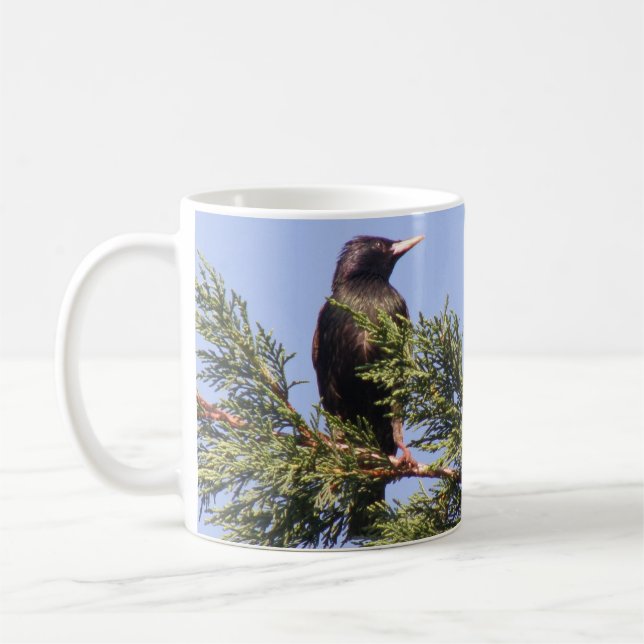 Mug Étiquette dans une boue personnalisée d'épinette (Gauche)