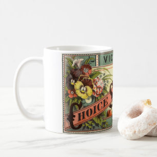 Mug Étiquette d'art de paquet de graines vintage, grai