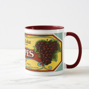 Mug Étiquette de caisse de fruits vintage