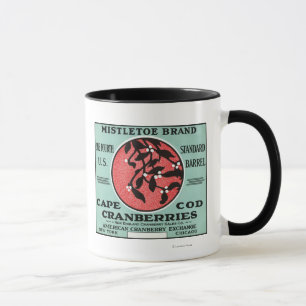 Mug Étiquette de canneberge de marque de gui de Cape