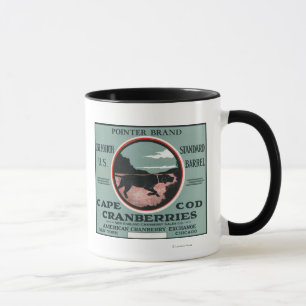 Mug Étiquette de canneberge de marque d'indicateur de