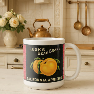 Mug Étiquette de la marque vintage Bear California Apr