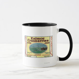 Mug Étiquette de marque atlantique de canneberges