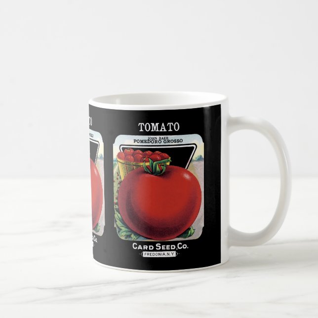 Mug Étiquette de paquets de graines de tomate (Droite)