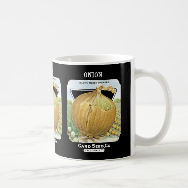 Mug Étiquette de paquets de semences d'oignon (Droite)