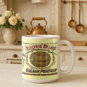 Mug Étiquette de potiron en conserve de l'ère victorie
