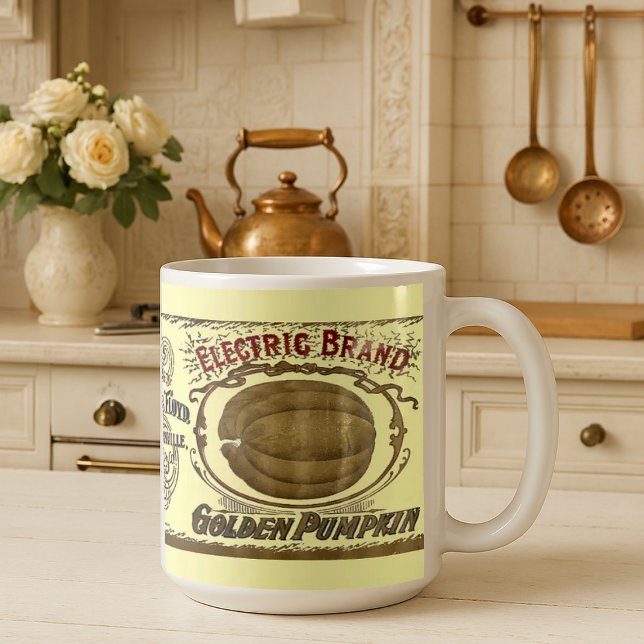 Mug Étiquette de potiron en conserve de l'ère victorie (Créateur téléchargé)