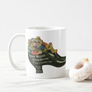 Mug Étiquette de produit vintage, cirage pour chaussur