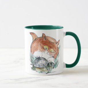 Mug Étiquette de tortue - le chaton indique que vous