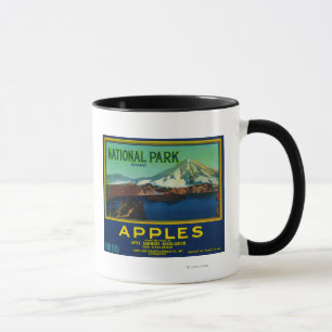 Mug Étiquette du taux de pomme du parc national Hood R