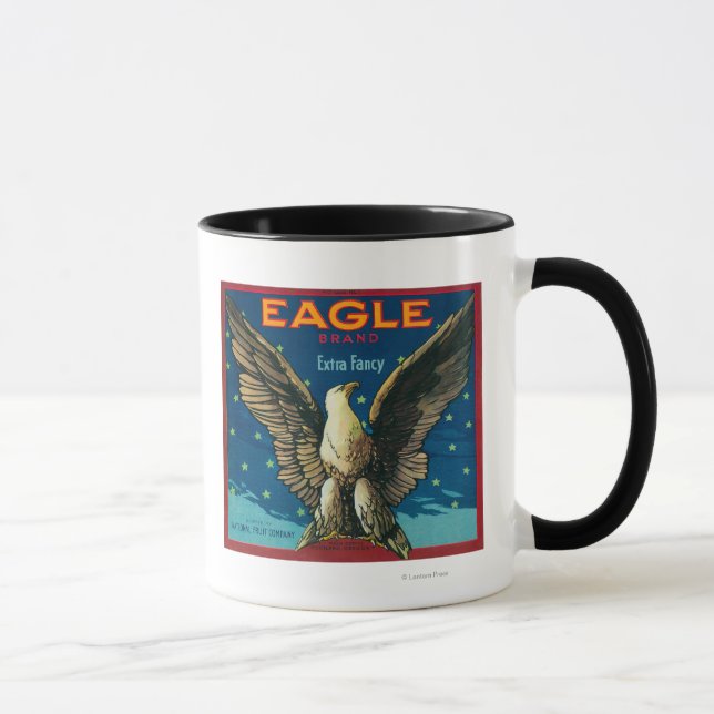 Mug Étiquette Eagle Apple Crate (Droite)