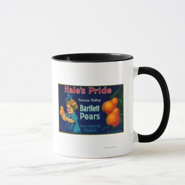 Mug Étiquette Hale's Pride Pear CrateSuisun, CA (Droite)