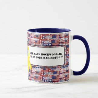 Mug Étiquette jaune de ruban de KRW - personnaliser
