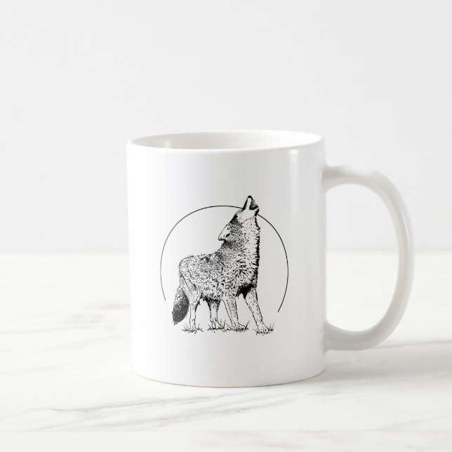 MUG ÉTIQUETTE LOUP (Droite)