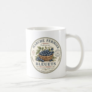 Mug Étiquette Myrtilles Vintage