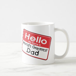 Mug Étiquette nommée de papa